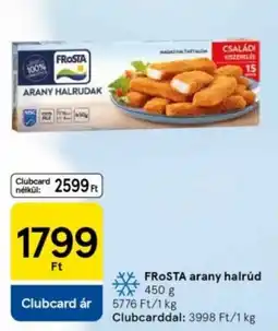 Tesco FROSTA arany halrúd ajánlat