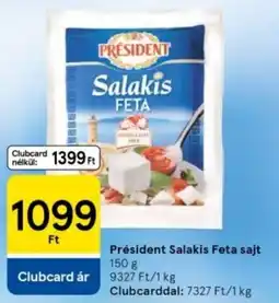 Tesco Président Salakis Feta sajt ajánlat