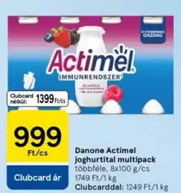 Tesco Danone Actimel joghurtital multipack ajánlat