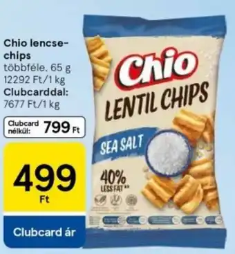 Tesco Chio lencse- chips ajánlat