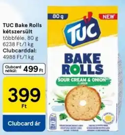 Tesco TUC Bake Rolls kétszersült ajánlat