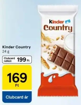 Tesco Kinder Country ajánlat