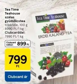 Tesco Tea Time Teahouse szálas gyümölcstea ajánlat