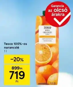 Tesco Tesco 100%-os narancslé ajánlat