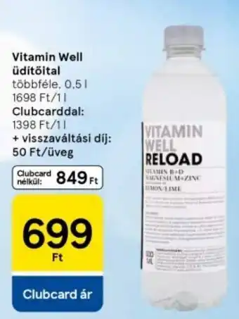 Tesco Vitamin Well Üdítőital ajánlat