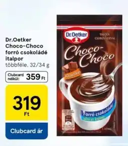 Tesco Dr. Oetker Choco-Choco forró csokoládé italpor ajánlat