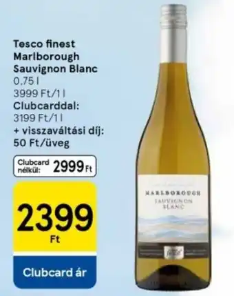 Tesco Tesco finest Marlborough Sauvignon Blanc ajánlat