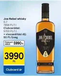 Tesco Joe Rebel whisky ajánlat