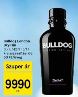 Tesco Bulldog London Dry Gin ajánlat