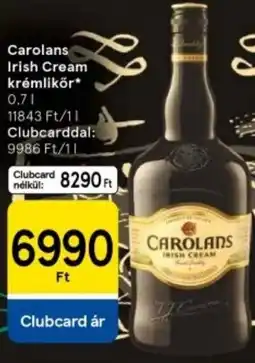 Tesco Carolans Irish Cream krémlikőr ajánlat