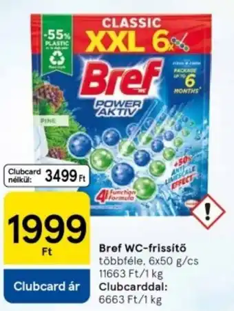 Tesco Bref WC-frissítő ajánlat