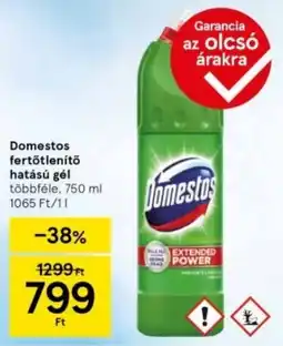 Tesco Domestos fertőtlenítő hatású gél ajánlat