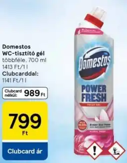 Tesco Domestos WC-tisztító gél ajánlat