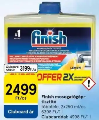 Tesco Finish mosogatógép-tisztító ajánlat