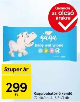 Tesco Gaga babatörlő kendő ajánlat