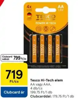 Tesco Tesco Hi-Tech elem ajánlat