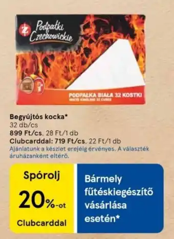 Tesco Begyújtós kocka ajánlat