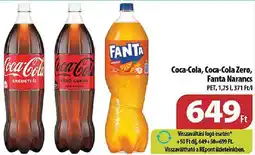 Coop Coca-Cola, Coca-Cola Zero, Fanta Narancs PET ajánlat