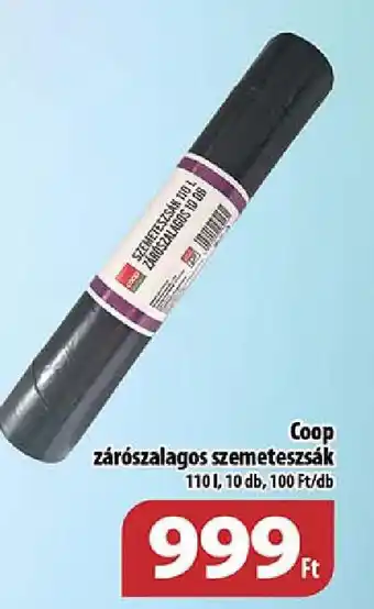 Coop Coop zárószalagos szemeteszsák ajánlat