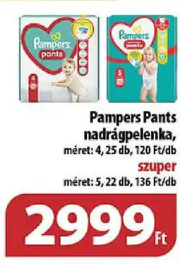 Coop Pampers Pants nadrágpelenka ajánlat