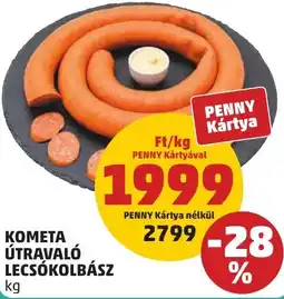 PENNY Kometa útravaló lecsókolbász ajánlat