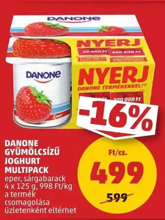 PENNY Danone gyümölcsízű joghurt multipack ajánlat