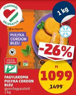 PENNY Fagylakoma Pulyka Cordon Bleu ajánlat