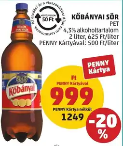 PENNY Kőbányai sör ajánlat