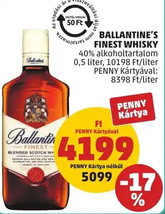 PENNY Ballantine's finest whisky ajánlat