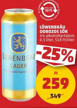 PENNY Löwenbräu dobozos sör ajánlat