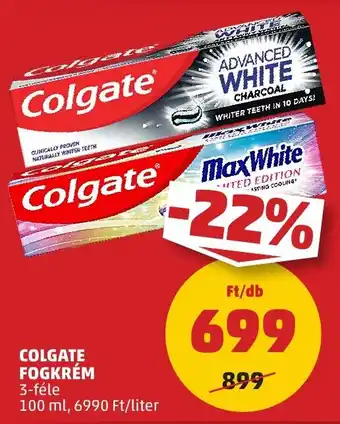 PENNY Colgate fogkrém ajánlat