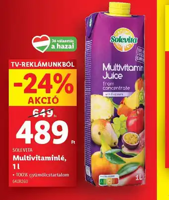 Lidl Solemio Multivitamin Juice ajánlat