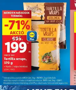 Lidl Tortilla Wraps ajánlat