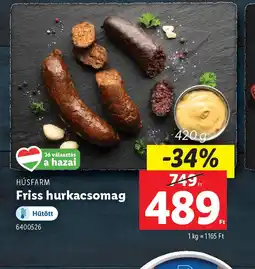 Lidl Húsfarm Friss Hurkacsomag ajánlat