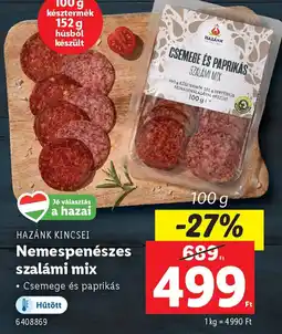 Lidl Hazánk Kincse Nemespenészes Szalámi Mix ajánlat