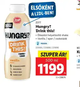 Lidl Zott Hungry? Drink this! ajánlat