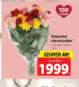 Lidl Sokszínű rzsacsokor ajánlat