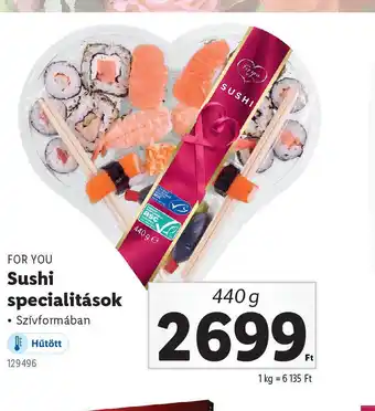 Lidl For You Sushi specialitások ajánlat