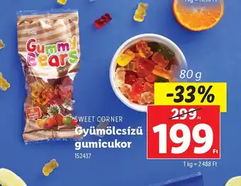 Lidl Sweet Corner Gyümölcsízű gumicukor ajánlat