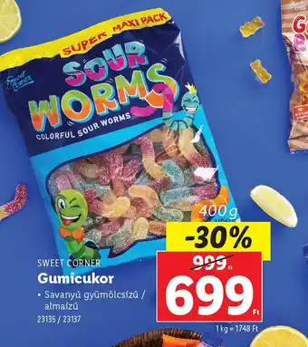 Lidl Sweet Corners Gumicukork ajánlat