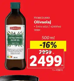 Lidl Primadonna Olívaolaj ajánlat