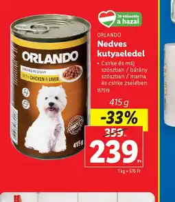 Lidl Orlando Nedves Kutyaeledel ajánlat