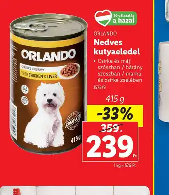 Lidl Orlando Nedves Kutyaeledel ajánlat