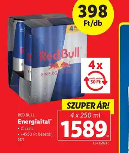 Lidl Red Bull Energiital ajánlat