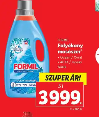 Lidl Formil folyékony mosszer ajánlat