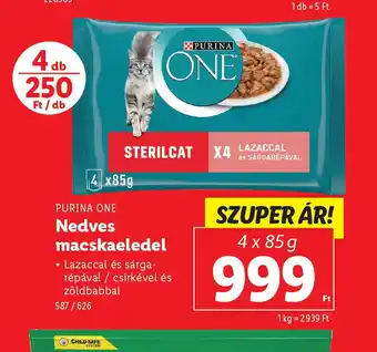 Lidl Purina One Sterilcat Nedves Macskaeledel ajánlat