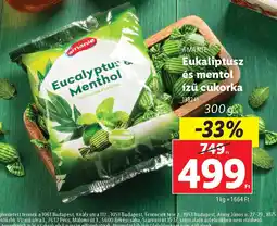 Lidl Eukaliptusz és mentol ízű cukorka ajánlat