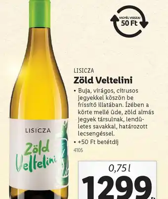 Lidl Lisicza Zöld Veltelini ajánlat