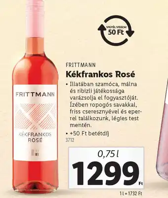 Lidl Frittmann Kékfrankos Rosé ajánlat