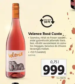 Lidl Velence Rosé Cuvée ajánlat